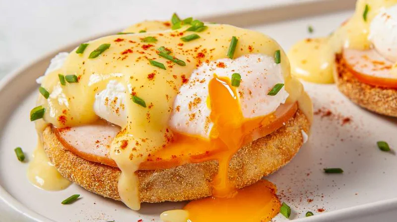 Eggs Benedict with Hollandaise sauce